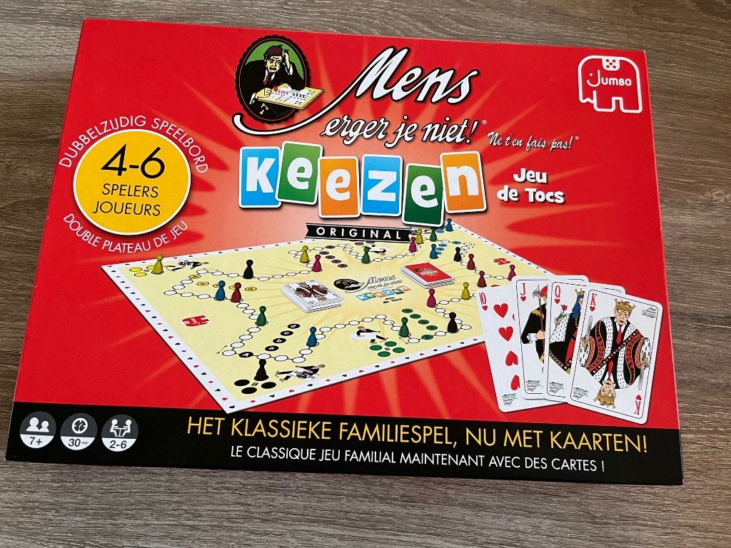 NIEUWSTAAT mens erger je niet keezen - PESTEN van JUMBO, Vijf spelers of meer, Ophalen of Verzenden, Zo goed als nieuw, Jumbo