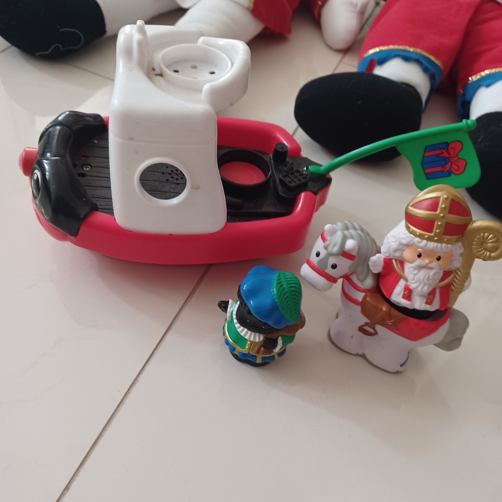stoomboot + sint en piet little people  30€, Ophalen of Verzenden