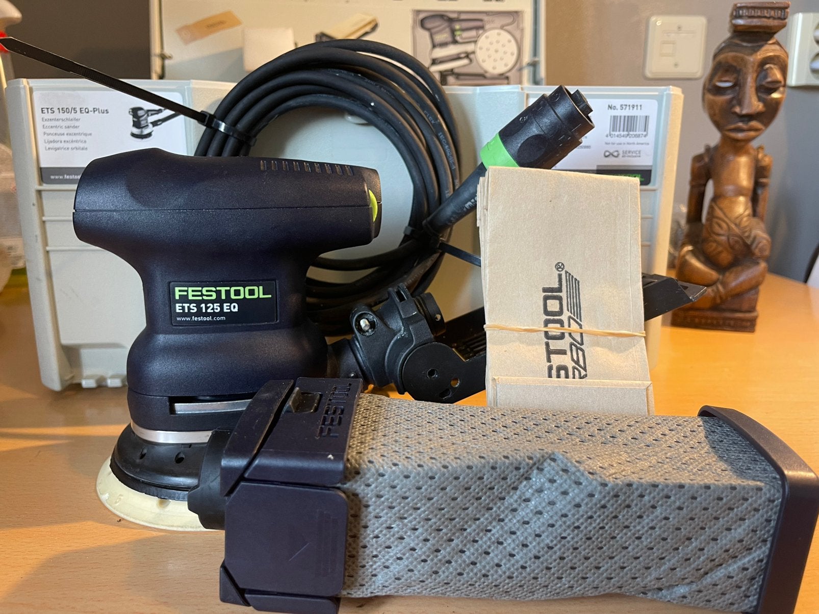 ⭐️ Festool ETS 125 EQ in top staat ⭐️, Ophalen of Verzenden, Zo goed als nieuw, Minder dan 600 watt, Excentrische schuurmachine