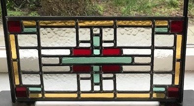 Voorzetramen raamhanger raam glas in lood, Meerkleurig, Overige stijlen, Nieuw, Ophalen of Verzenden