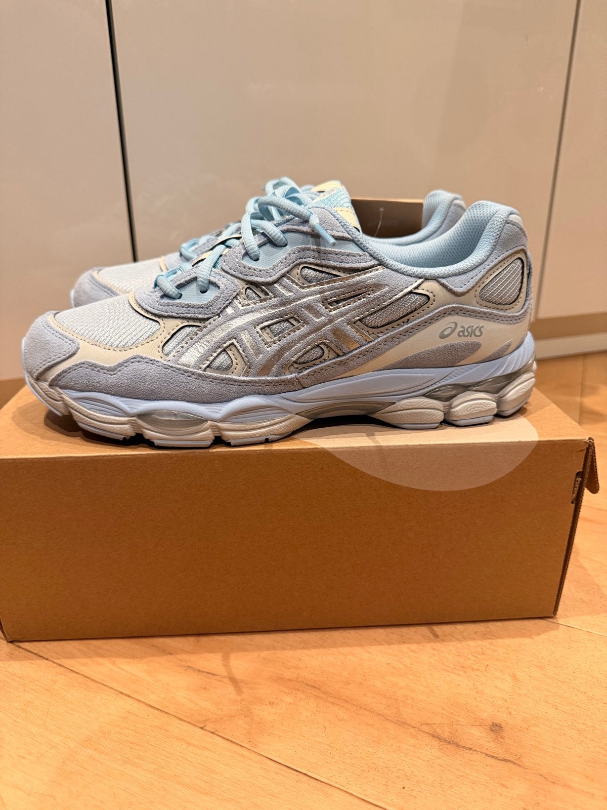 ASICS GEL-NYC Storm Cloud/Pure Silver - Maat 43.5, Ophalen of Verzenden, Nieuw, Blauw, Sneakers of Gympen