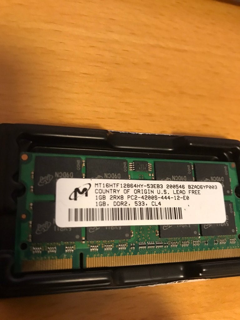 1 GB PC2-4200s laptop geheugen, Ophalen of Verzenden, DDR2, Laptop, Gebruikt