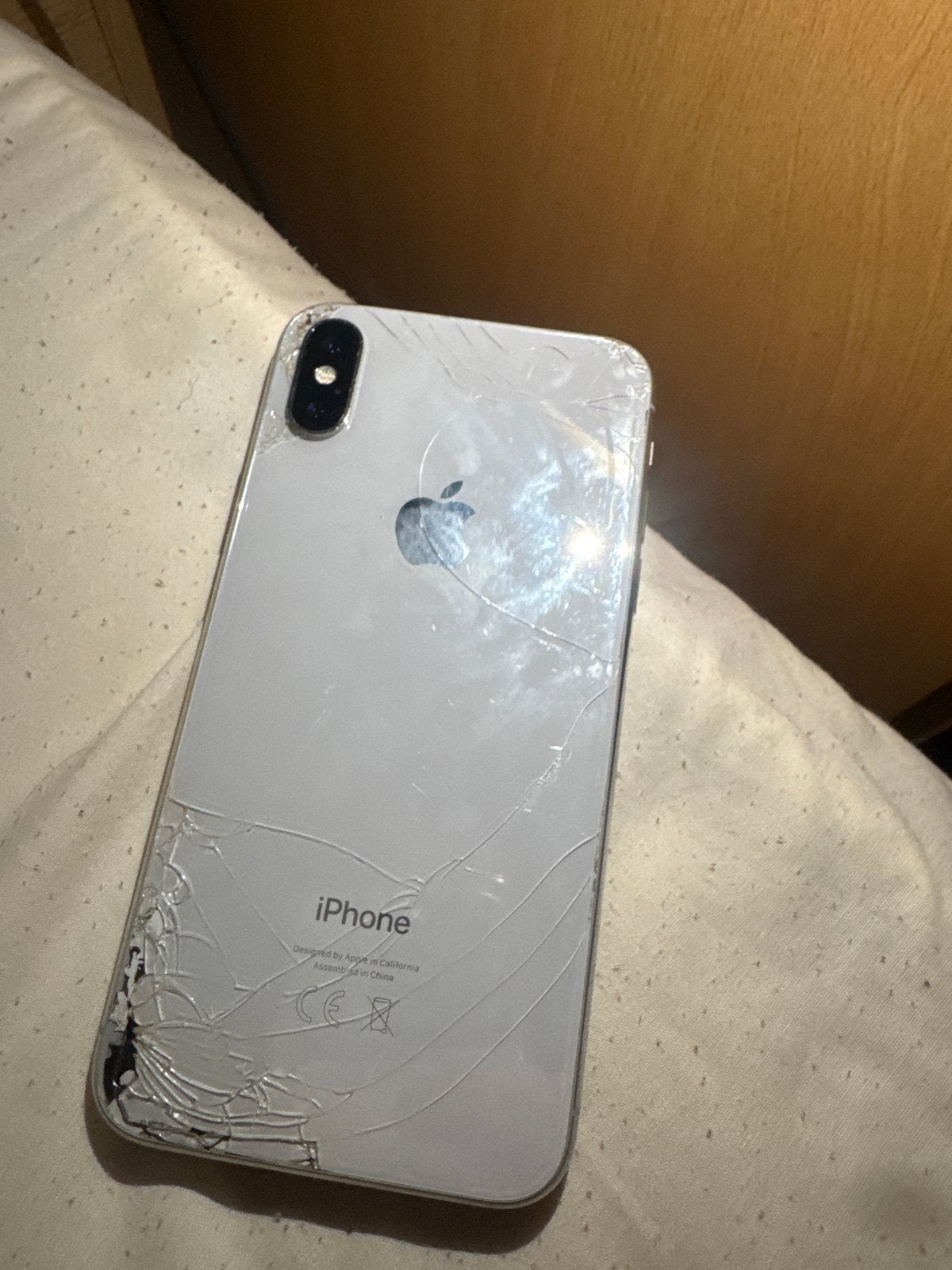 iPhone XS Max met barsten - ideaal voor onderdelen, Telecommunicatie, 256 GB, Gebruikt, Ophalen of Verzenden, IPhone XS Max