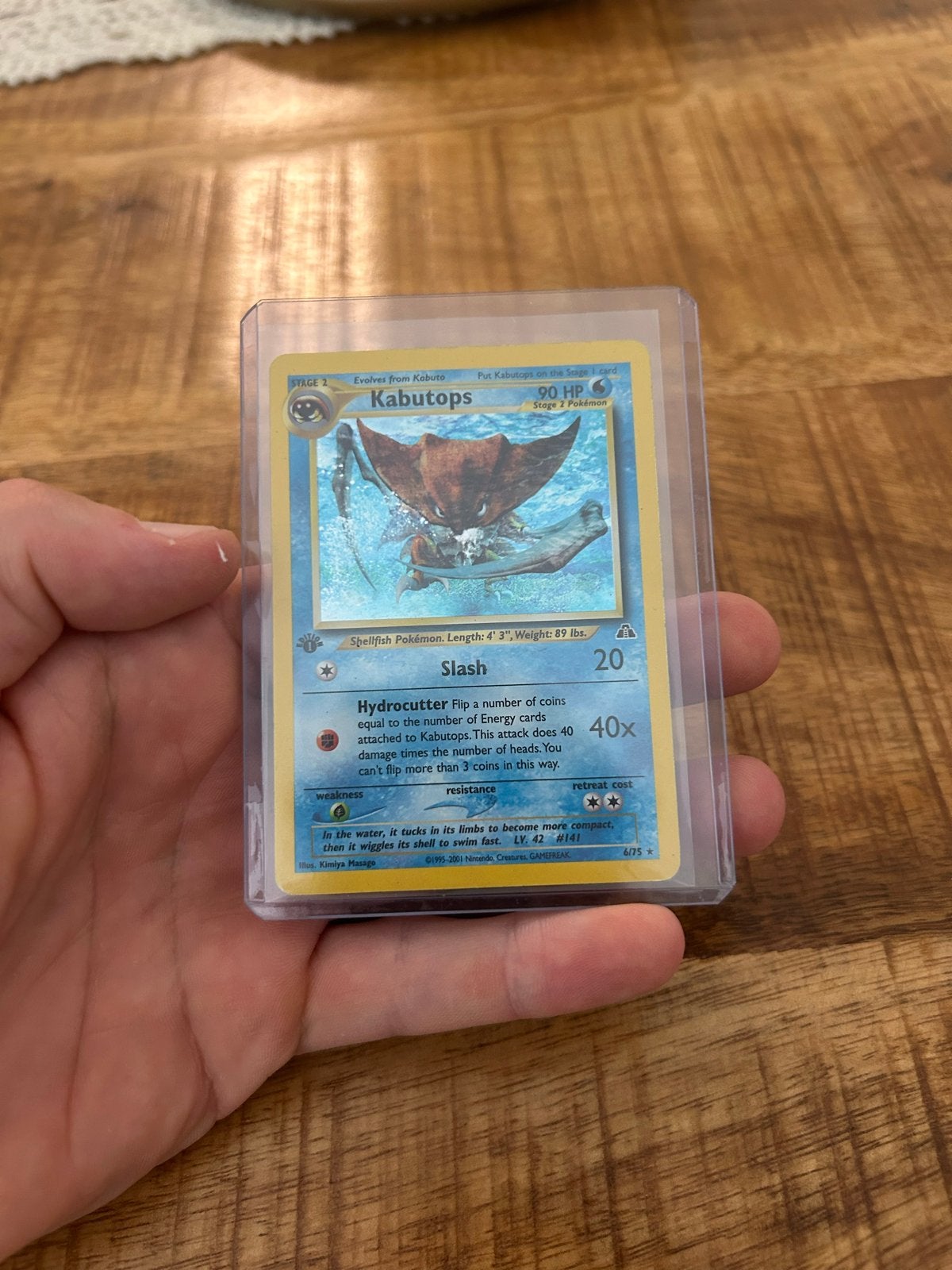 Pokémon Kabutops Kaart - Neo Discovery (1st edition), Verzenden, Zo goed als nieuw, Losse kaart