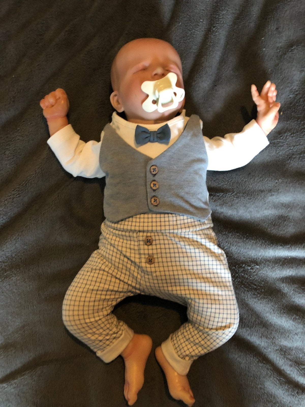 Prachtige reborn baby, Verzamelen, Ophalen of Verzenden, Zo goed als nieuw, Babypop, Levensecht of Reborn