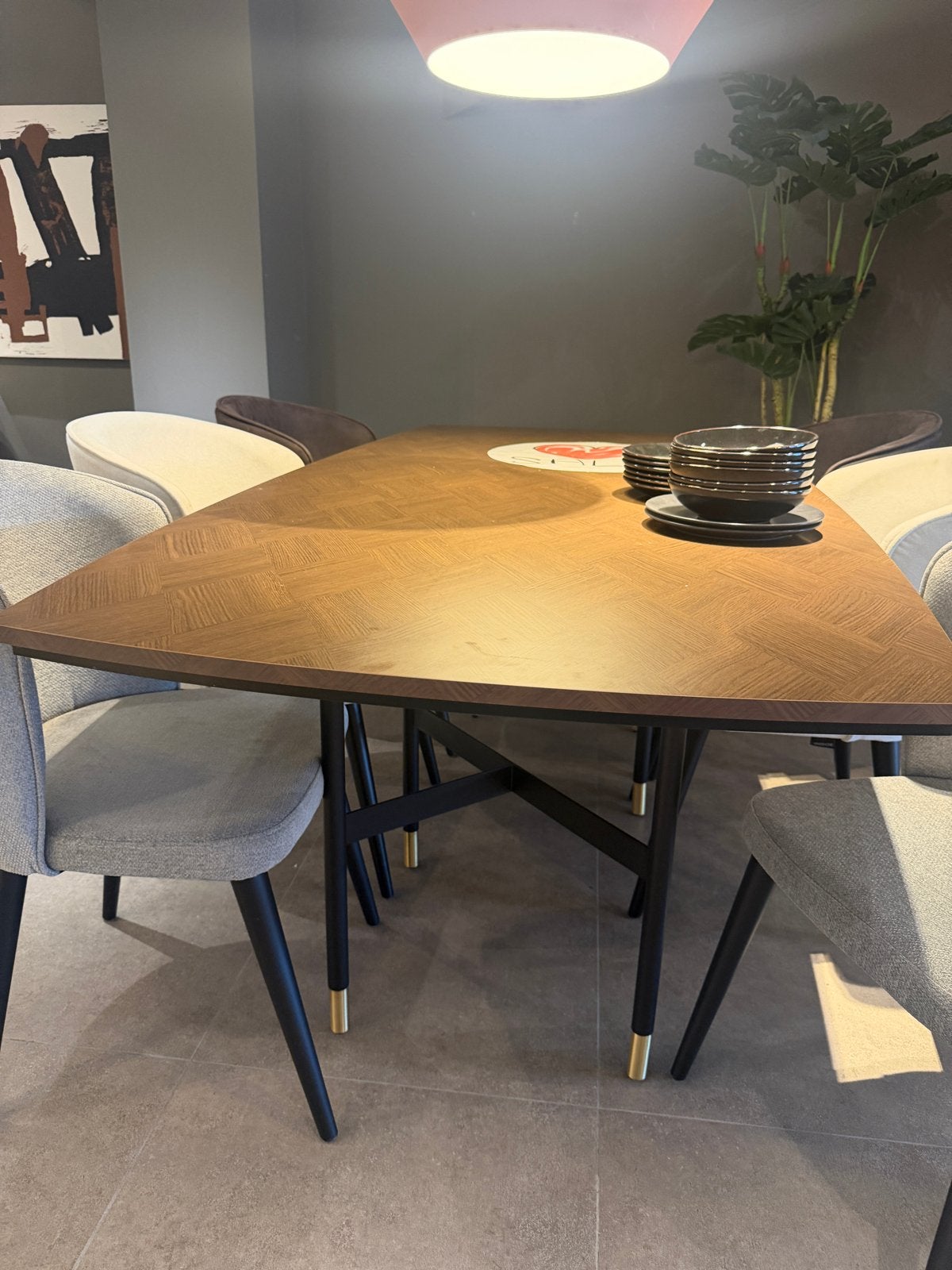 Dorian eettafel van Enza Home - Showroommodel, Ophalen, 200 cm of meer, 50 tot 100 cm, Zo goed als nieuw