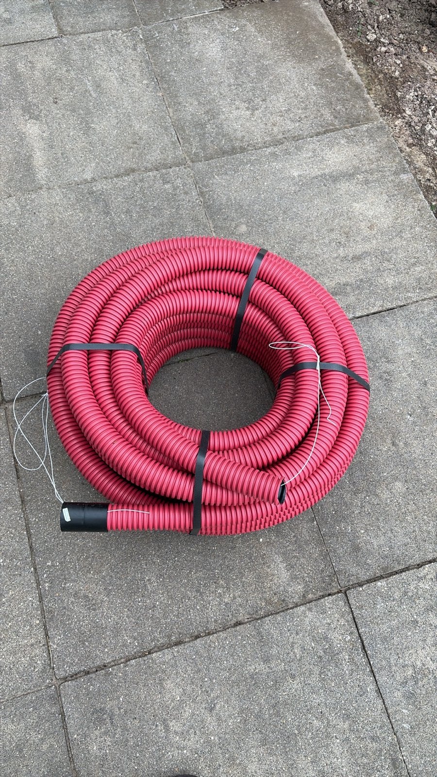 Flexibele mantelbuis voor elektra, rood, 25 meter 40mm, Ophalen, Nieuw, Overige merken, Kabel of Snoer