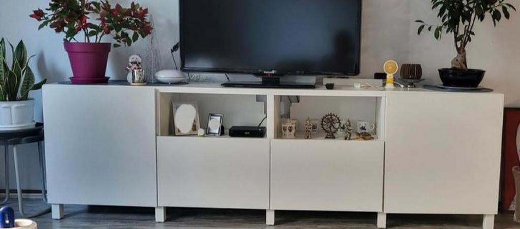 BESTA Tv-Meubel Met Deuren & Lades IKEA, Ophalen, 25 tot 50 cm, Minder dan 100 cm