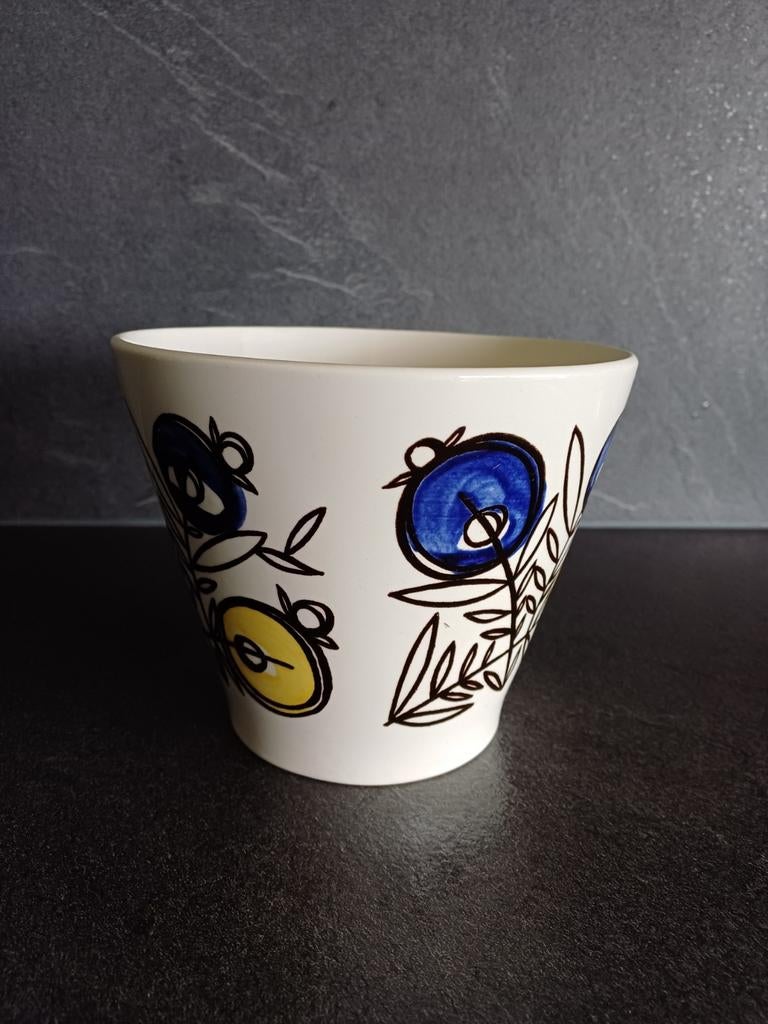 Vintage Regout Maastricht Aardewerk Bloempot Plantenpot € 10, Antiek en Kunst, Antiek | Keramiek en Aardewerk, Ophalen