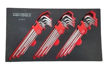 27 dlg inbus, torx, resitorxs sleutelset., Ophalen of Verzenden, Nieuw