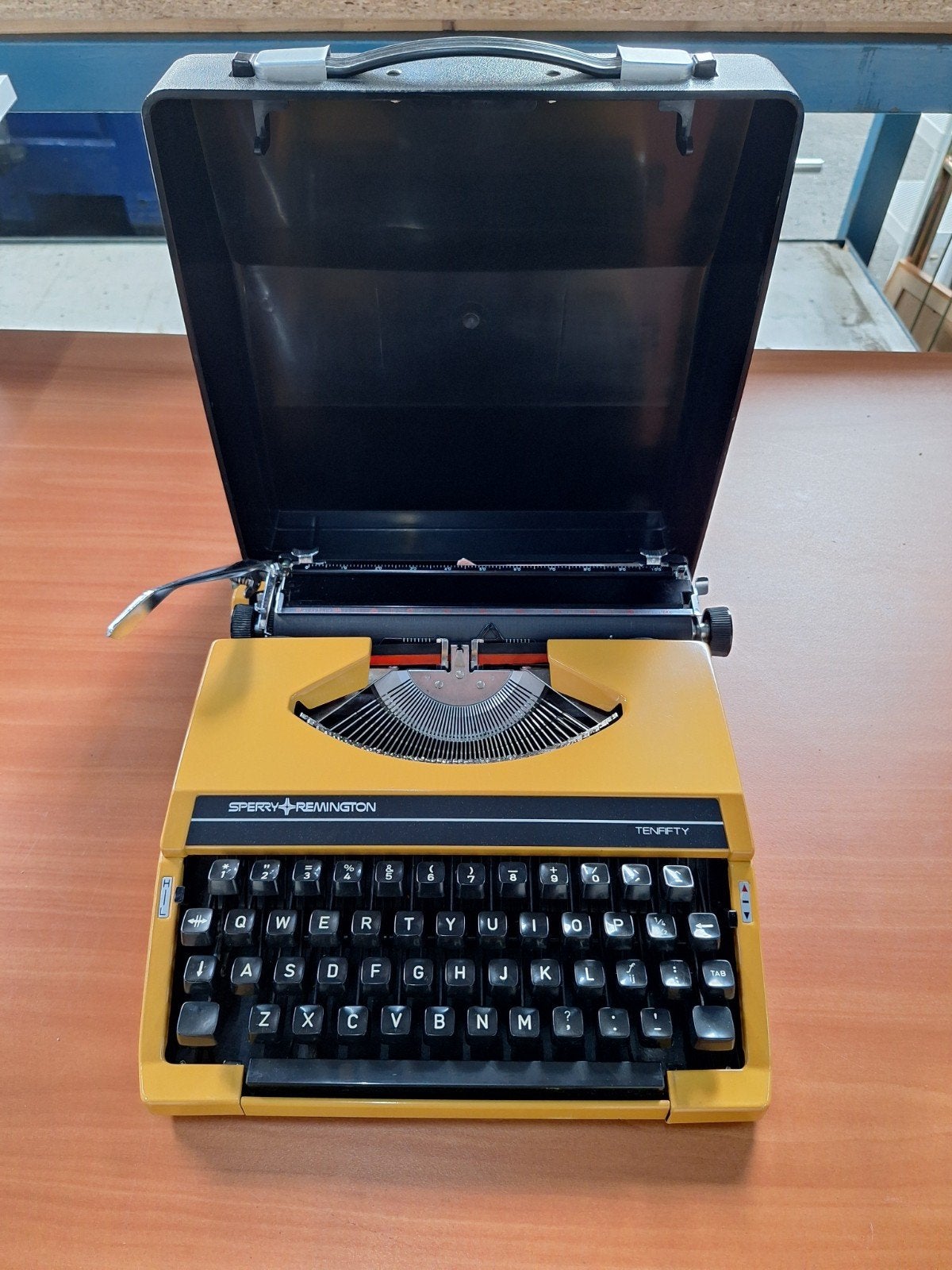zeer nette Remmington tenfifty draagbare typemachine, Onbekend, Ophalen of Verzenden, Zo goed als nieuw, Remmington