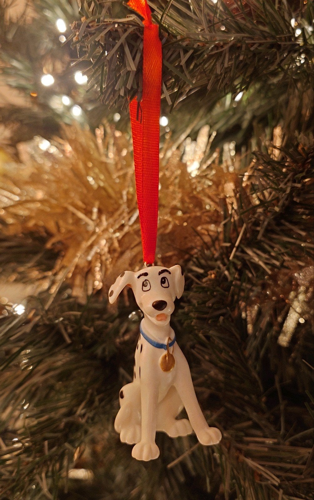 Disney Dalmatiër Perdita kerst ornament hanger kerstbal, Ophalen of Verzenden, Zo goed als nieuw
