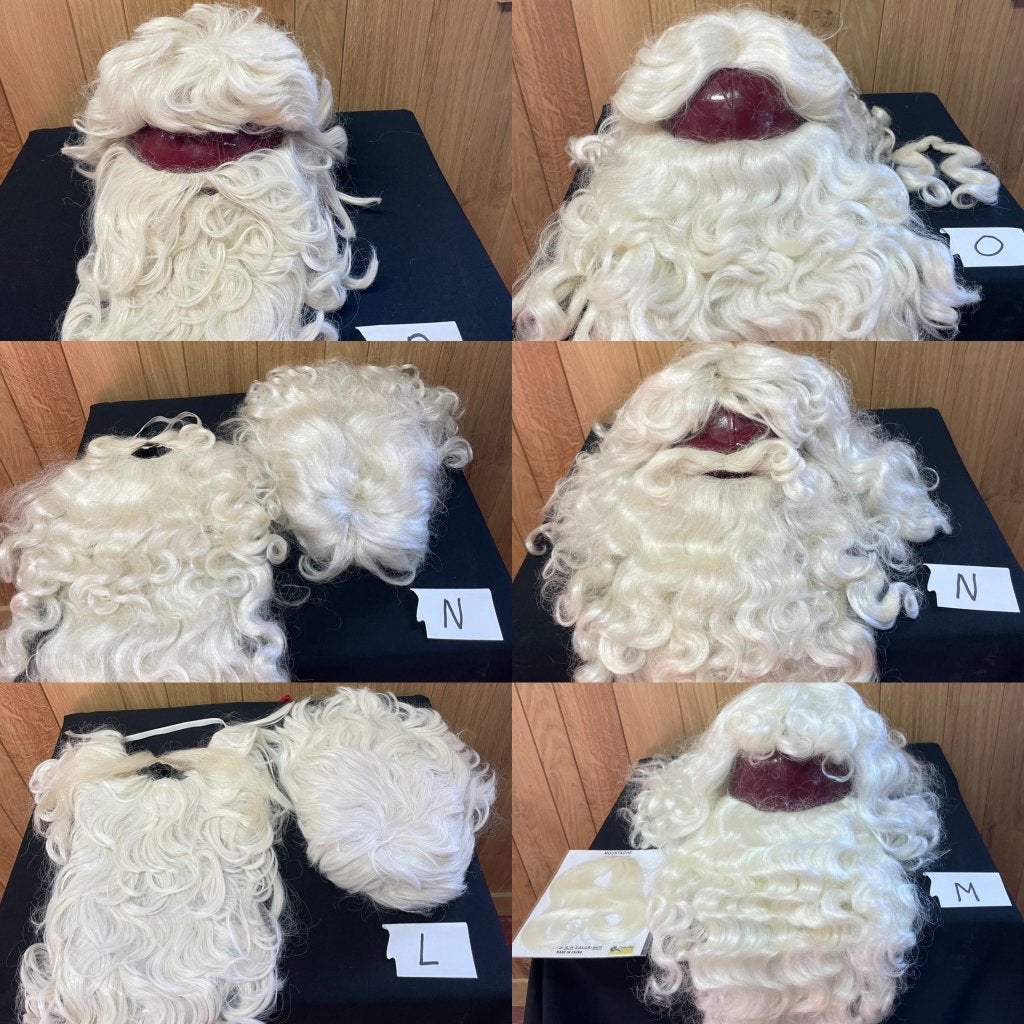 Partij diverse baarden en pruiken Sinterklaas / Kerstman, Ophalen of Verzenden, Gebruikt