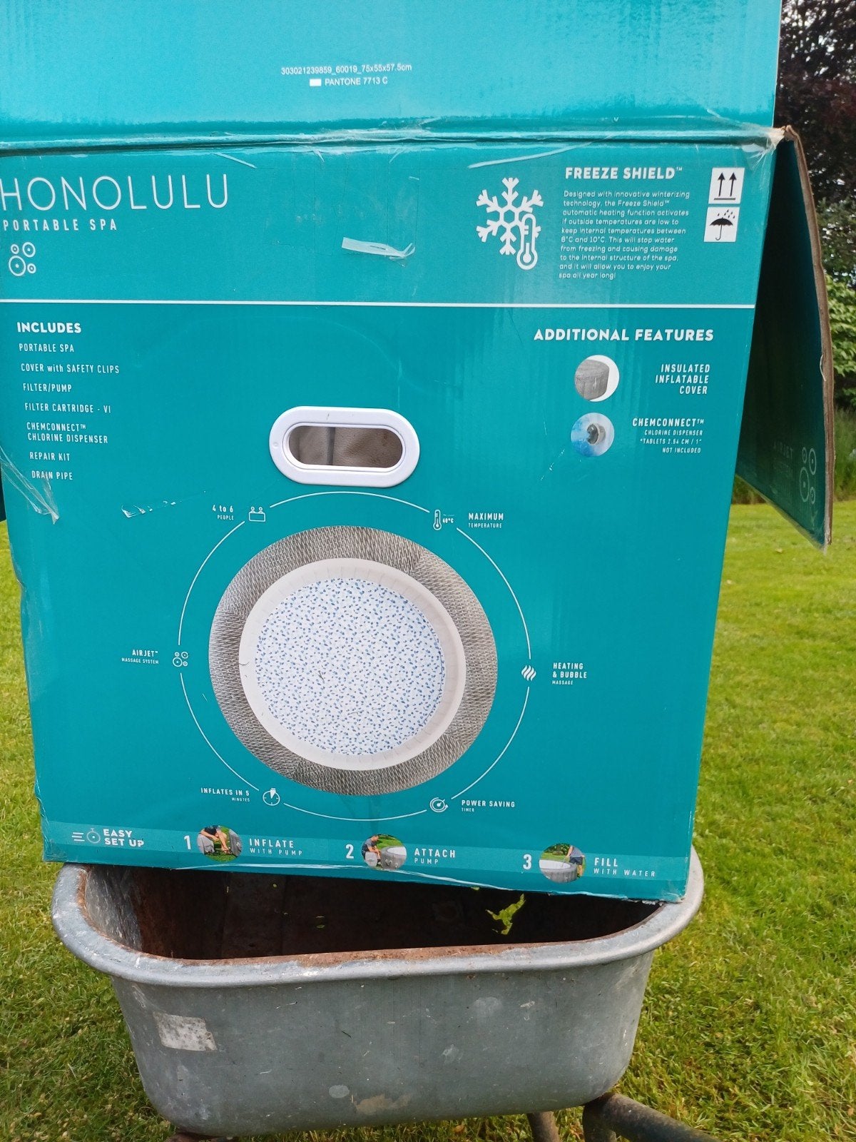 Kunststof spa - Honolulu Portable Spa, Ophalen of Verzenden, Zo goed als nieuw