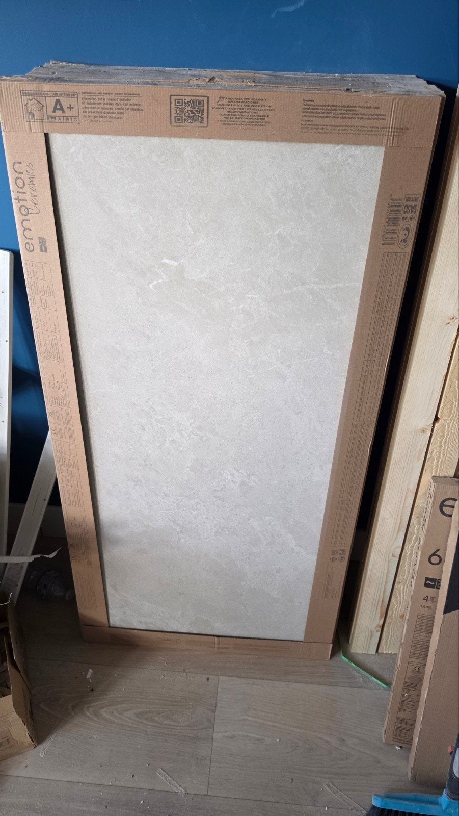 Nieuwe keramische badkamer tegels 60x120 cm en 60x60 cm, Ophalen, 60 cm of meer, Nieuw, Minder dan 5 m²