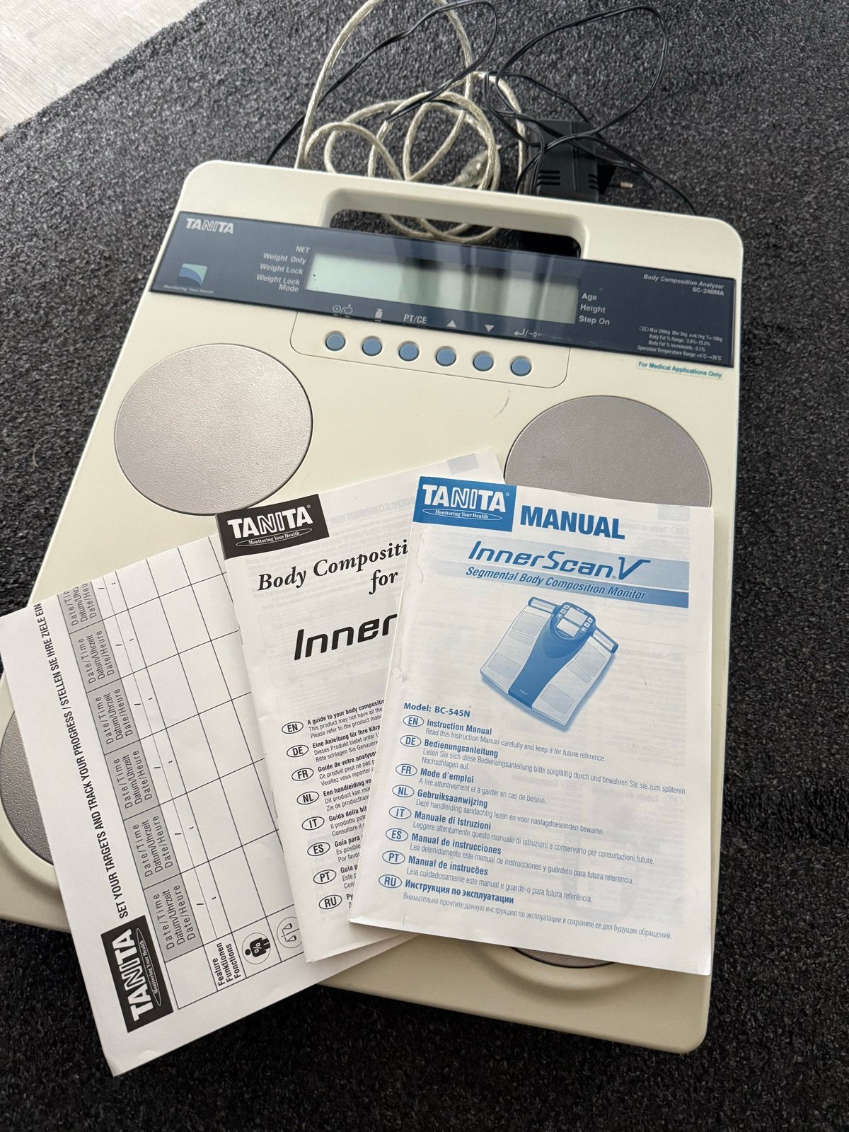 Tanita SC-240MA Body Composition Analyzer - Personenweegscha, Gebruikt, 100 kg of meer, Ophalen of Verzenden, Digitaal