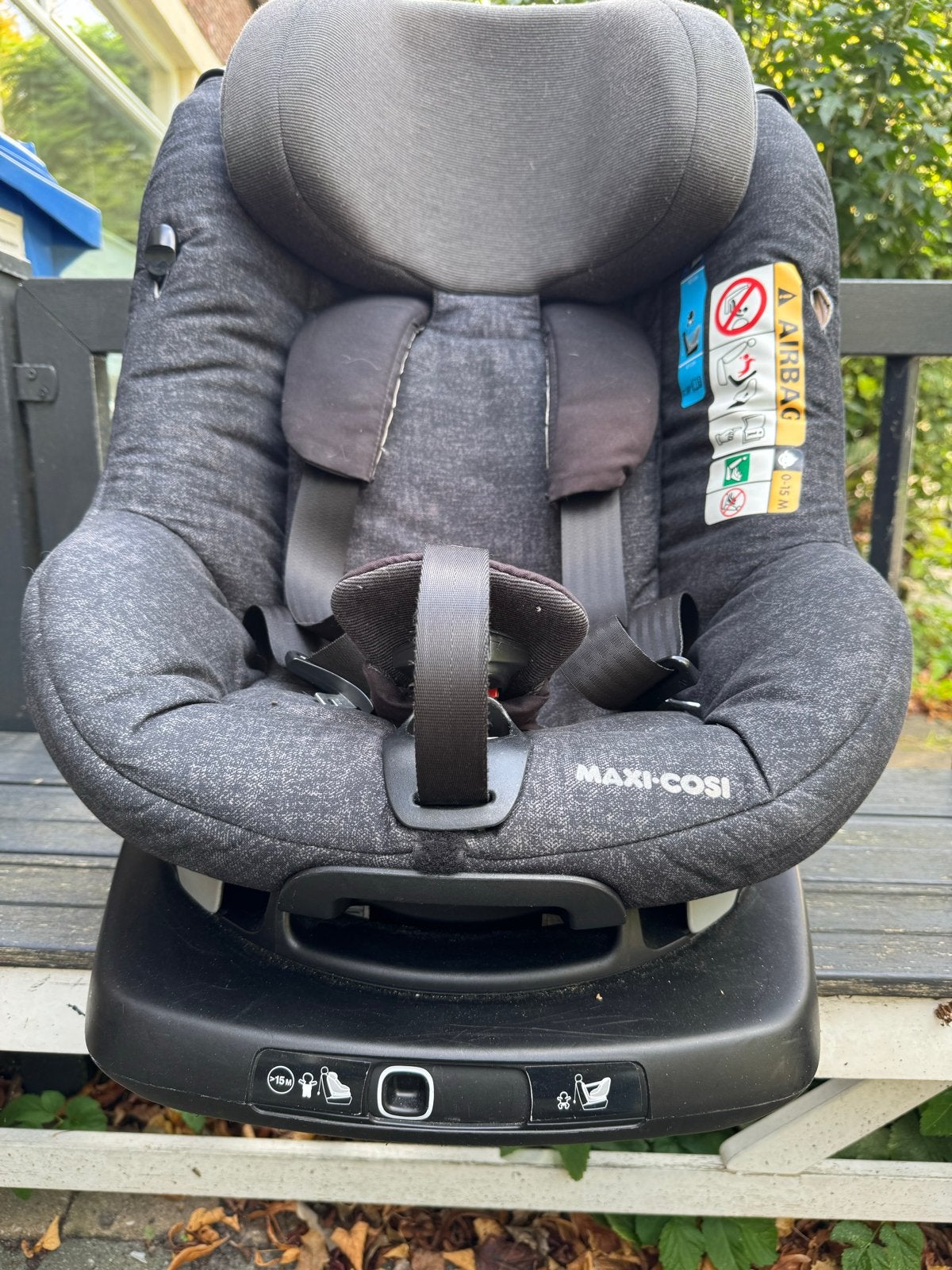 Maxi-Cosi autostoel met Isofix, AxissFix draaibaar 0-15 mnd, Ophalen, Gebruikt, Afneembare rugleuning, Isofix