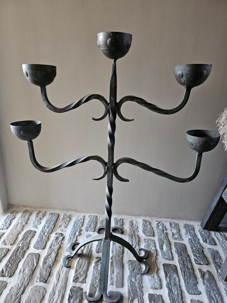 Hoffz kandelaar 5 arms!!, Huis en Inrichting, Ophalen, 50 tot 75 cm, Zo goed als nieuw, Metaal