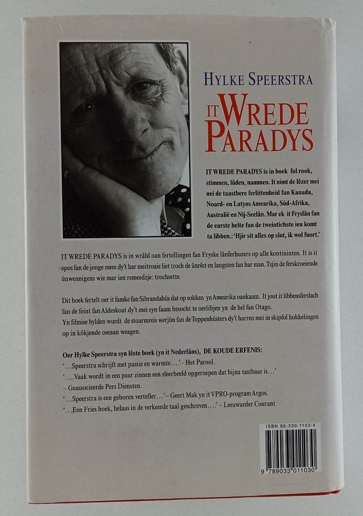 Speerstra, Hylke - It wrede paradys / Libbensferhalen fan Fr, Boeken, Ophalen of Verzenden, Gelezen