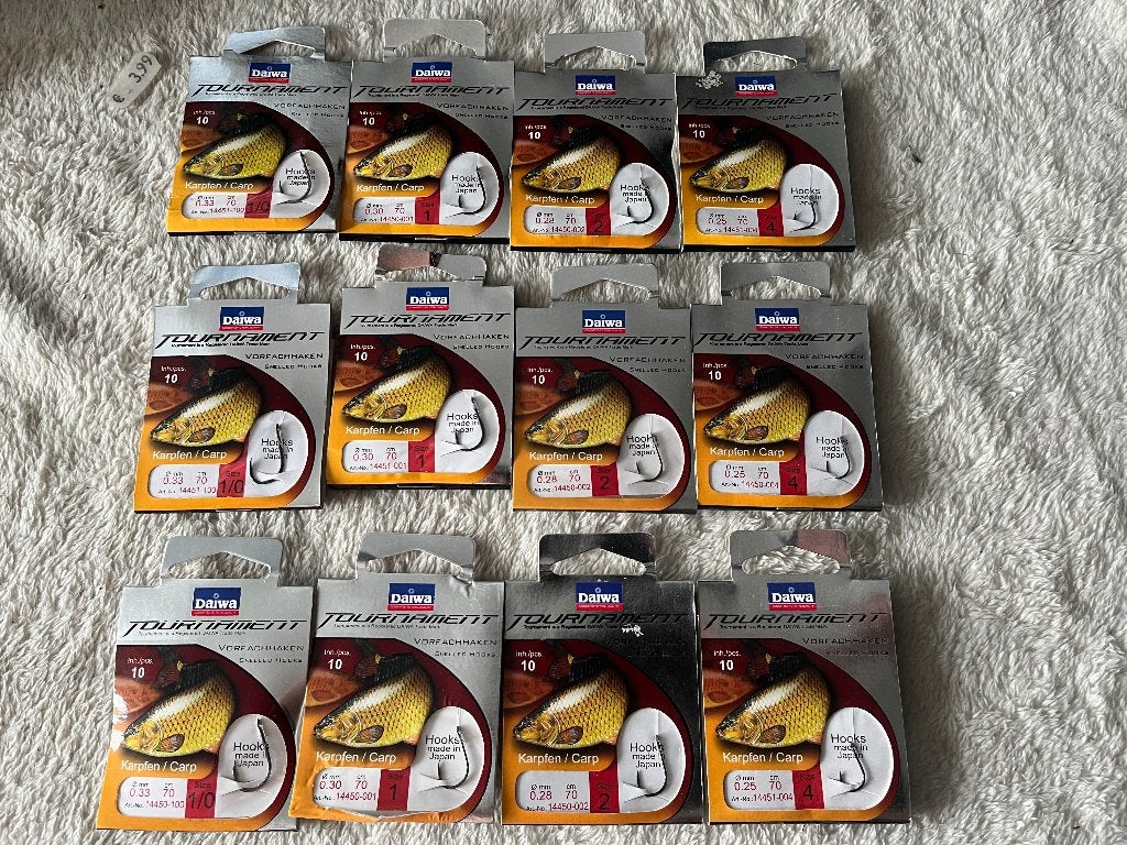 adv 467 / NIEUW set 12 onderlijnboekjes DAIWA, Ophalen of Verzenden, Nieuw, Haak