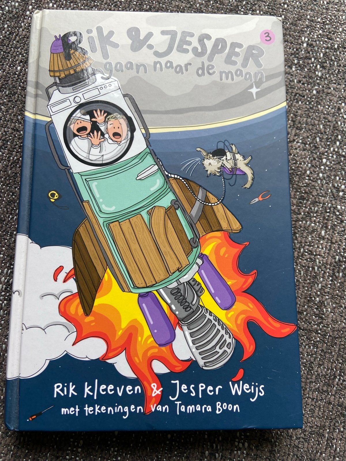 Rik & Jesper gaan naar de maan - Graphic Novel (deel 3), Ophalen, Zo goed als nieuw, Fictie