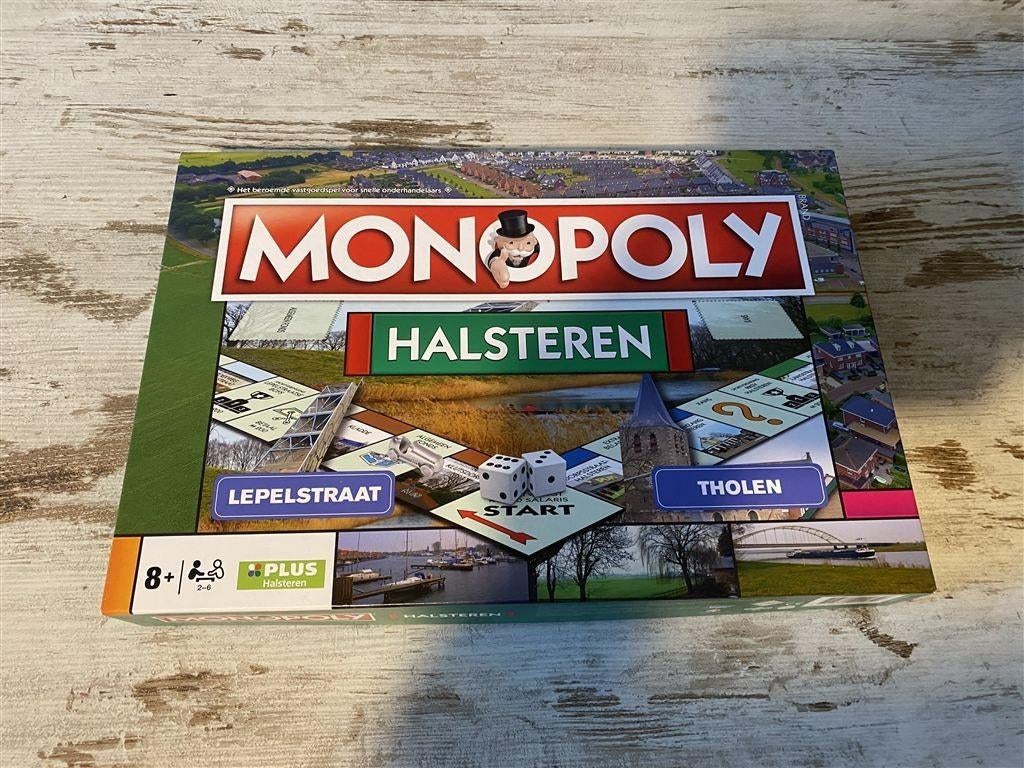 Monopoly Halsteren orginele versie [s649], Hobby en Vrije tijd, Gezelschapsspellen | Bordspellen, Verzenden, Zo goed als nieuw