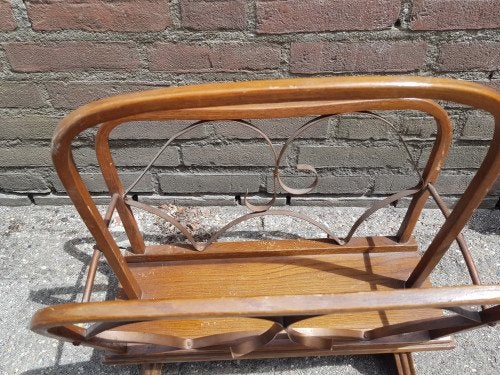 -	Lektuurbak /krantenbak vintage jaren 50, Ophalen of Verzenden, 'T Olde Gre-j, Info@toldegrej.nl, Endepoelstraat 20f Didam