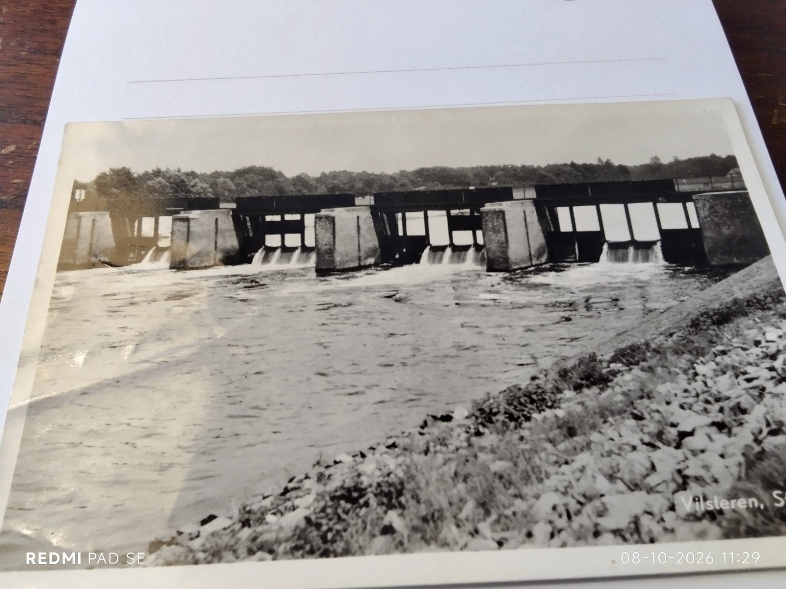 Oude ansichtkaart Vilsteren Overijsselse Vecht stuw, Ophalen of Verzenden, 1920 tot 1940, Gelopen, Overijssel