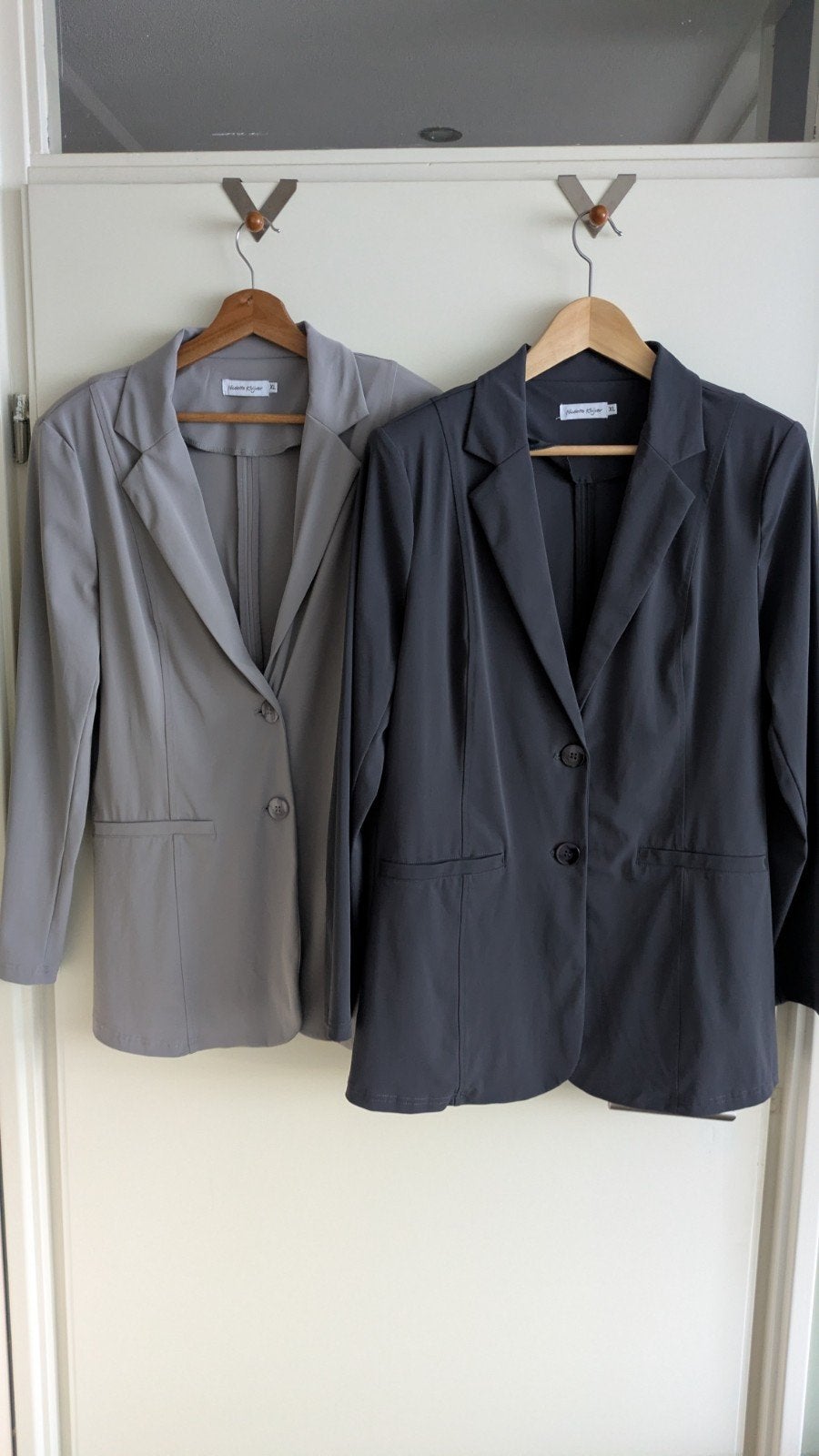 Nicolette Kluijver travelstof blazers. Maat XL, Maat 46/48 (XL) of groter, Zo goed als nieuw, Grijs, Nicolette Kluijver