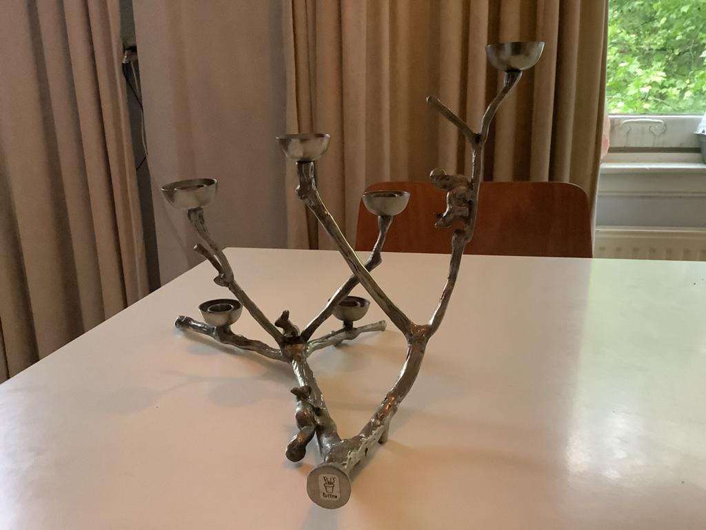 Pauls Potten Twiggy Kandelaar - Uniek Design, 25 tot 50 cm, Ophalen of Verzenden, Zo goed als nieuw, Metaal