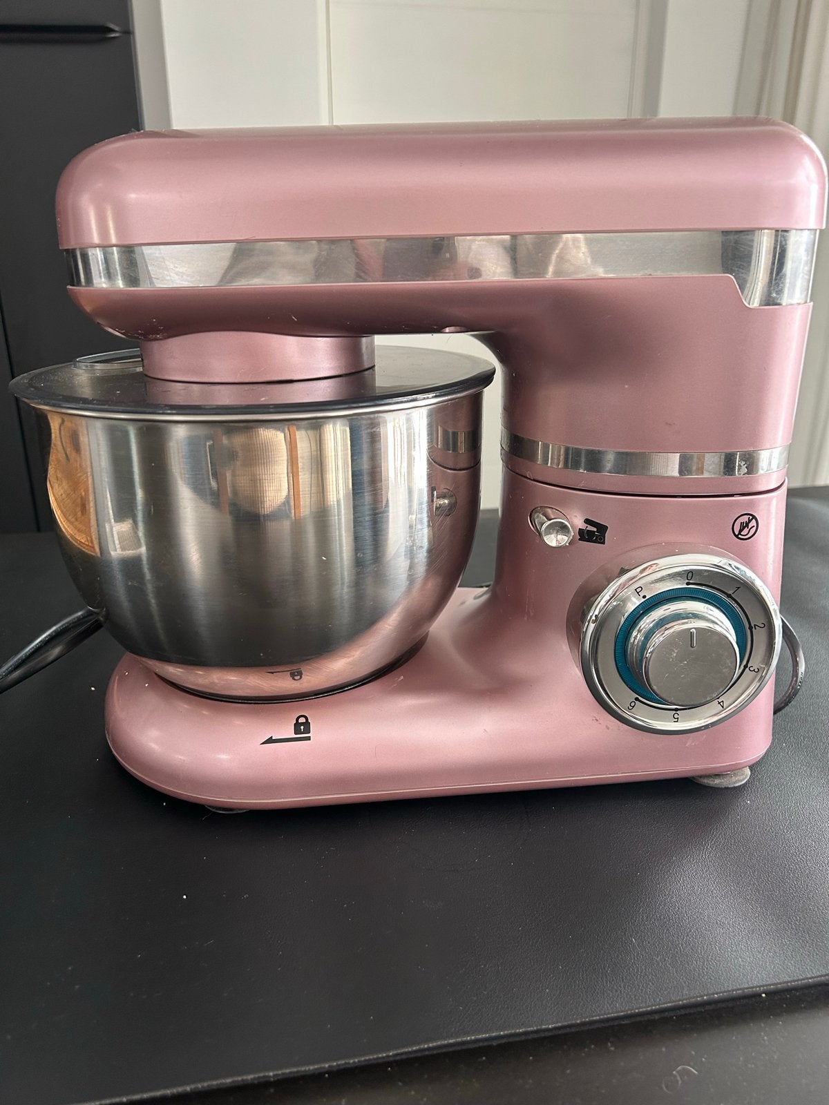 Quigg Retro Keukenmachine - Roze (800W), 2 tot 3 liter, Ophalen of Verzenden, Zo goed als nieuw, 3 snelheden of meer