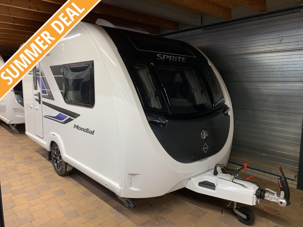 Sprite Mondial 370 SE Summer deal!!, Caravans en Kamperen, Standaardzit, Tot en met 2, Bedrijf, 750 - 1000 kg