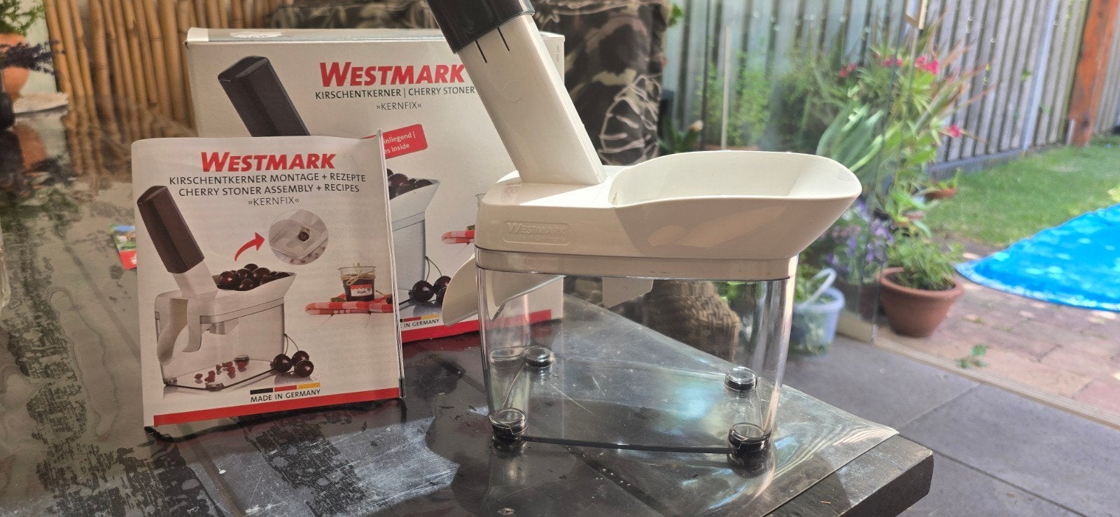 Westmark kersenontpitter - Zo goed als nieuw, Overige typen, Kunststof, Ophalen of Verzenden, Zo goed als nieuw
