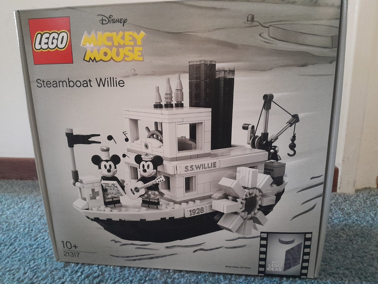 LEGO Ideas Disney Steamboat Willie 21317 - Nieuw in doos, Inclusief minifiguren, Lego, Nieuw, Ophalen of Verzenden
