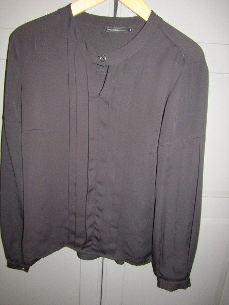G960 Donna Dura mt 38 blouse zwart chiffon, Maat 38/40 (M), Verzenden, Zwart, Donna Dura
