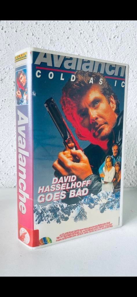 vhs:  ‘AVALANCHE’  (1994), Cd's en Dvd's, Vanaf 12 jaar, Ophalen of Verzenden, Zo goed als nieuw, Thrillers en Misdaad
