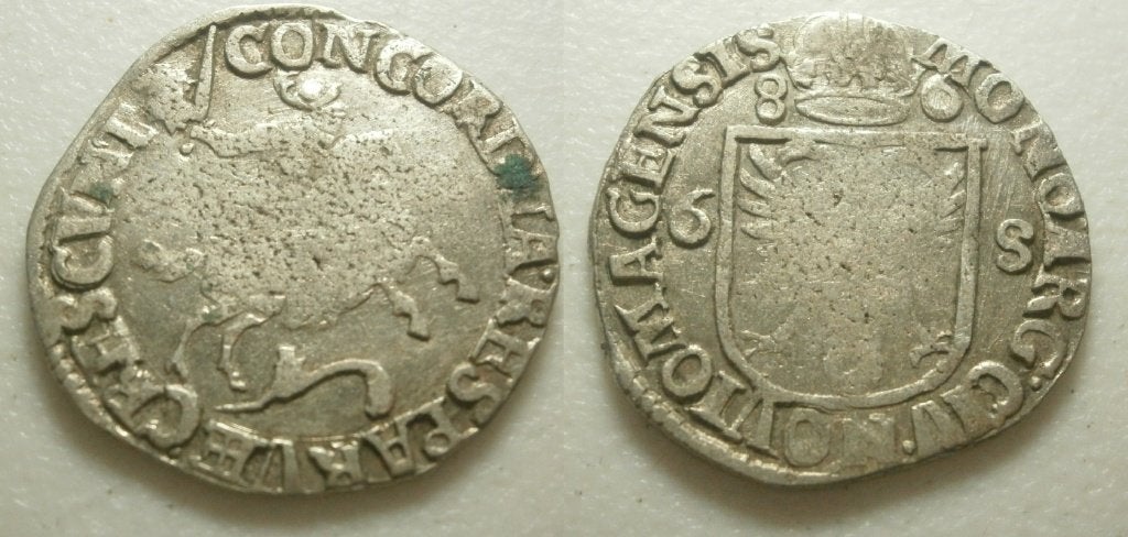 9] Nijmegen Rijderschelling 1686, Postzegels en Munten, Munten | Nederland, Vóór koninkrijk, Zilver, 25 cent, Ophalen of Verzenden