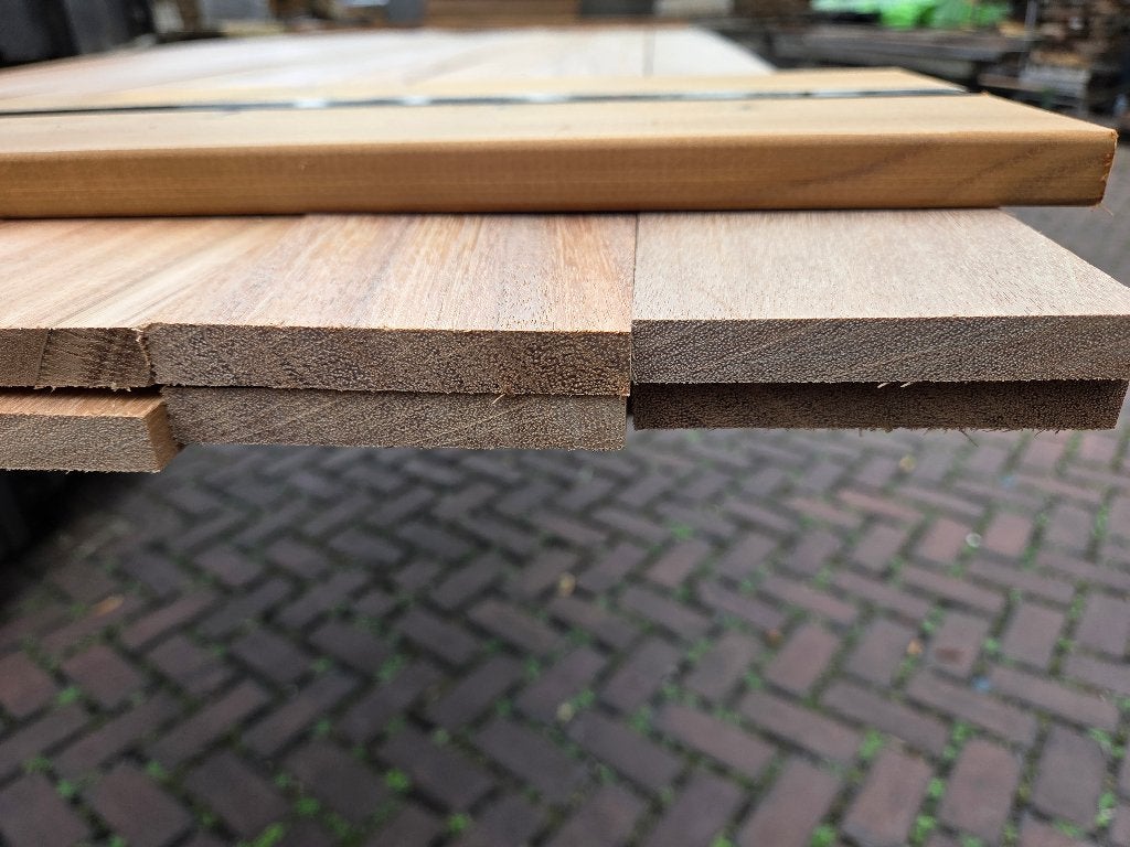 Meranti planken / latten 1.2x9.0 cm - nr: HP114, Ophalen, 180 tot 250 cm, Planken, Hardhout