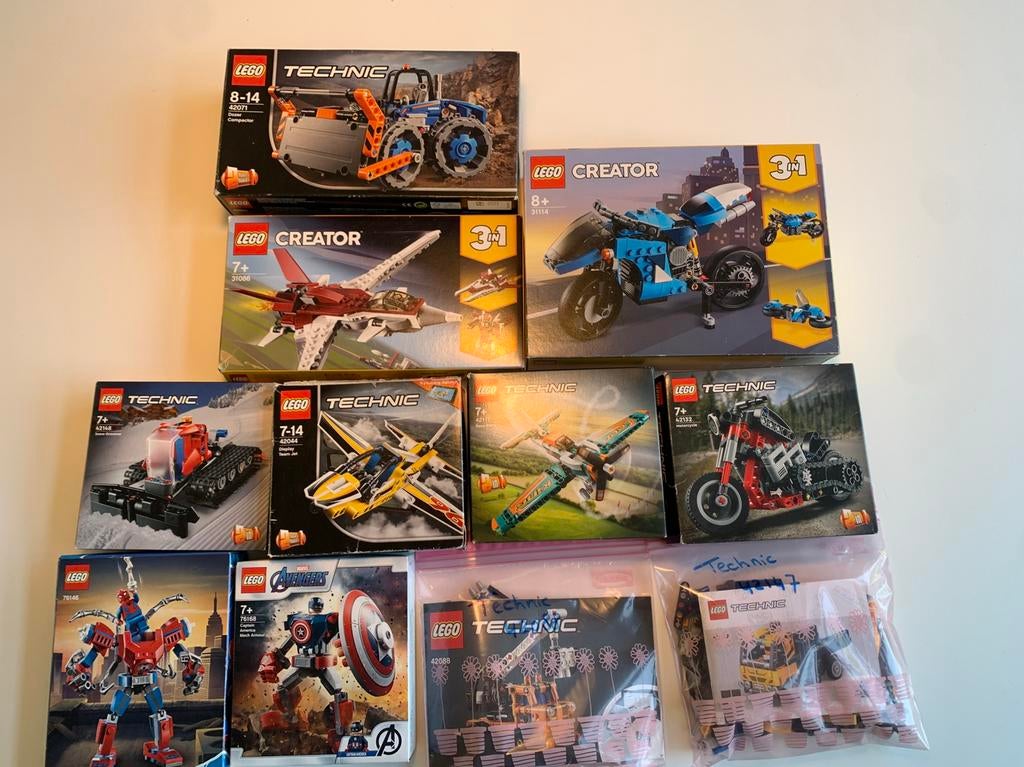 11 complete lego sets, Ophalen, Zo goed als nieuw, Complete set, Lego