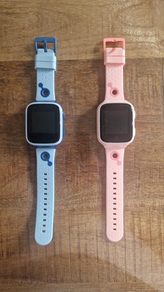 Smartwatch horloge kinderen, Blauw, Ophalen of Verzenden, Zo goed als nieuw, GPS