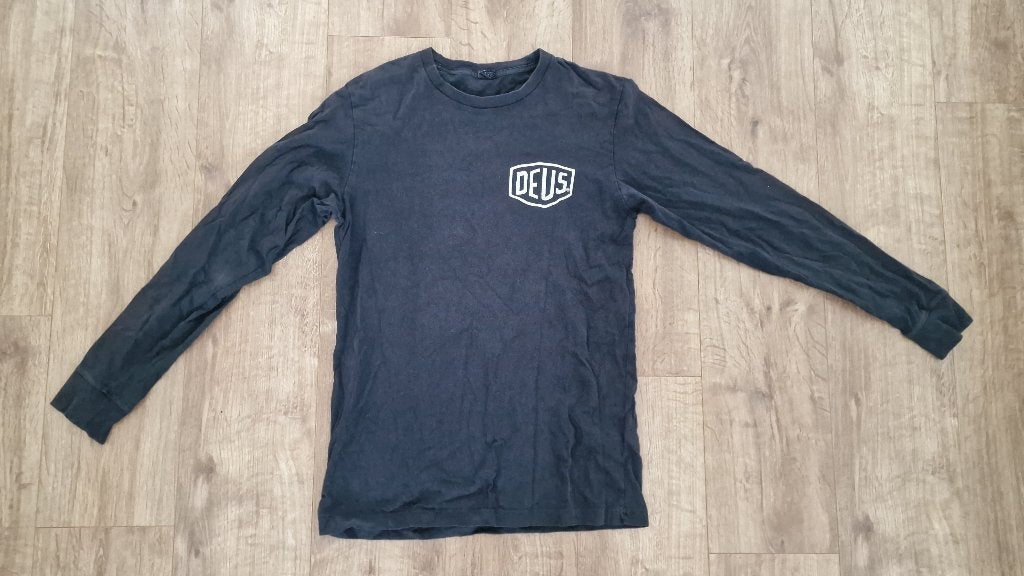 Deus Ex Machina lange mouw shirt, Kleding | Heren, Ophalen of Verzenden, Zo goed als nieuw, Zwart