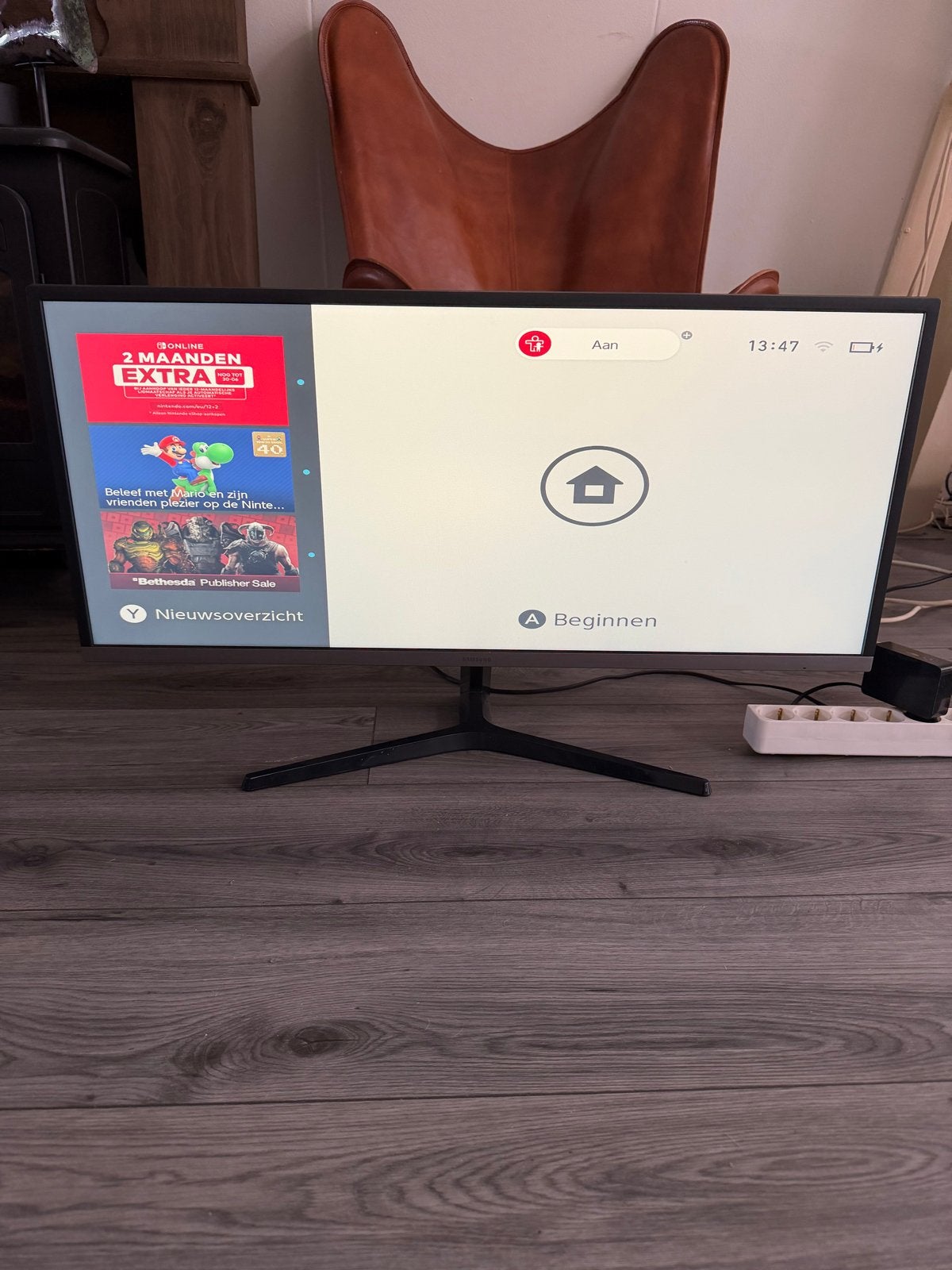Samsung S34J550WQU 34 inch Ultrawide Monitor, Ophalen, LED, 50 Hz, Zo goed als nieuw