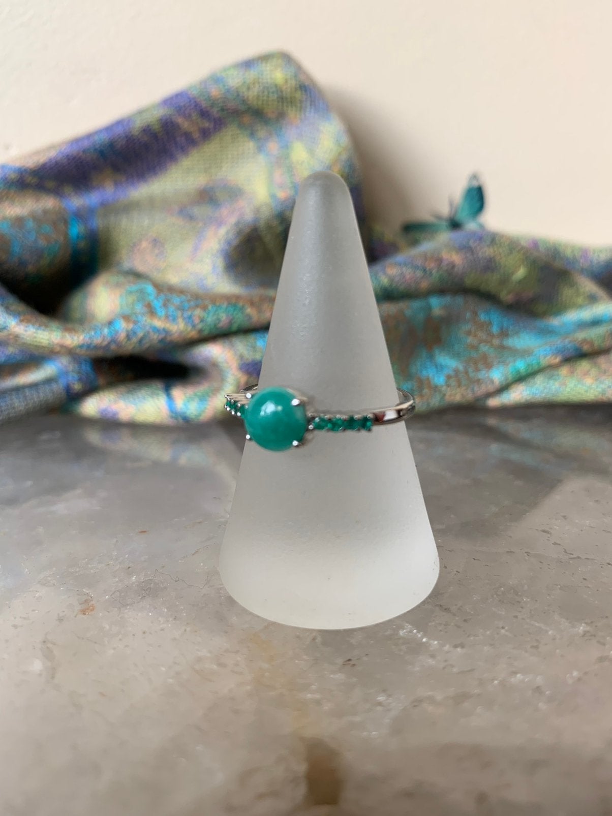 Smaragd vreugde geluk intuïtie beschermt aura liefde uniek, Sieraden, Tassen en Uiterlijk, Ringen, Magnolia11, Nieuw, Ophalen of Verzenden