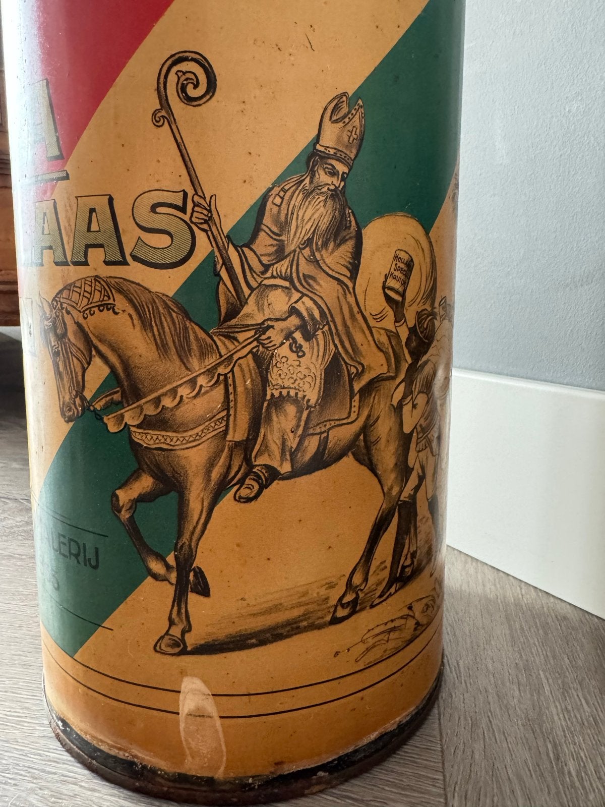 Vintage blik sinterklaas jaren 50/60, Diversen, Sint, Gebruikt, Verzenden, Sint
