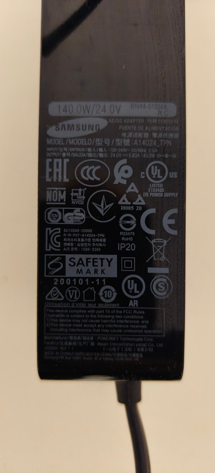 Originele Samsung Odyssey G7 voeding, Ophalen, Zo goed als nieuw, Samsung