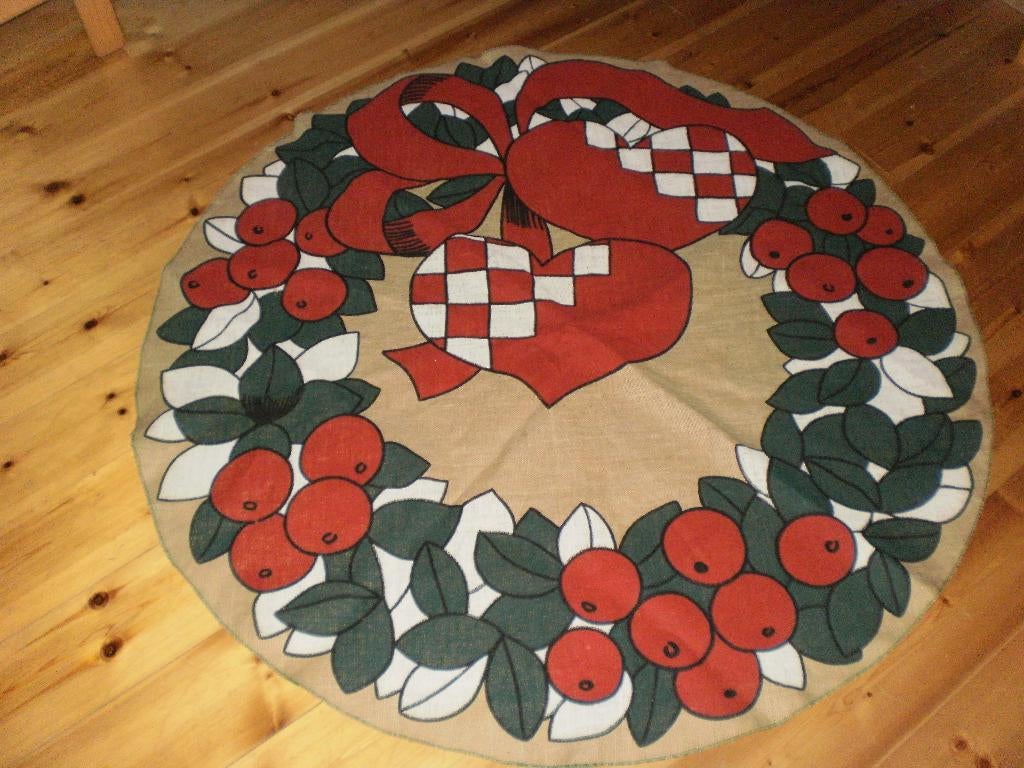Rond jute kleed voor onder kerstboom, Diversen, Verzenden, Zo goed als nieuw