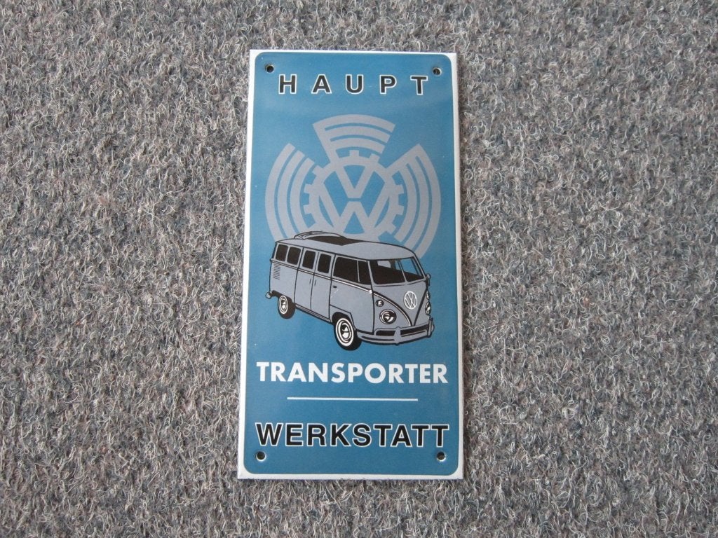 VOLKSWAGEN EMAILLE RECLAMEBORD, Ophalen, Zo goed als nieuw, Reclamebord