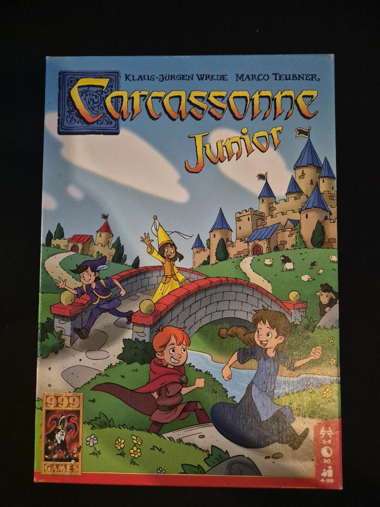 Carcassonne Junior, kinderspel bordspel compleet, Vijf spelers of meer, Ophalen of Verzenden, Zo goed als nieuw, 999 Games bv