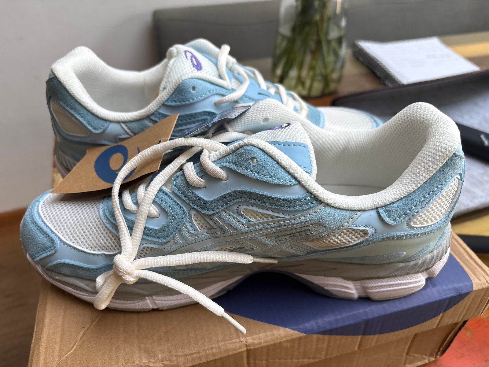 Asics GEL-NYC lichtblauw - Maat 45 (valt kleiner) 1-1, Kleding | Heren, Schoenen, Blauw, Nieuw, Ophalen of Verzenden, Sneakers of Gympen