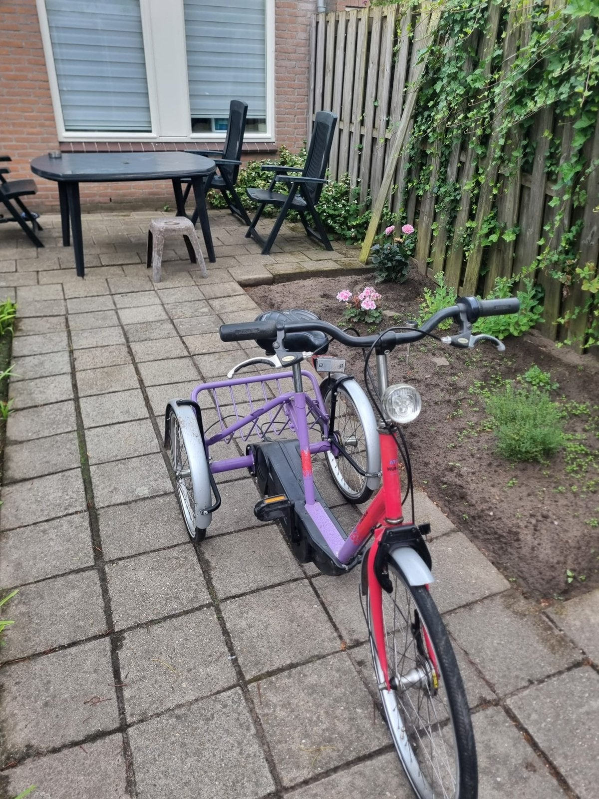 Driewielerfiets Huka, Ophalen, Gebruikt